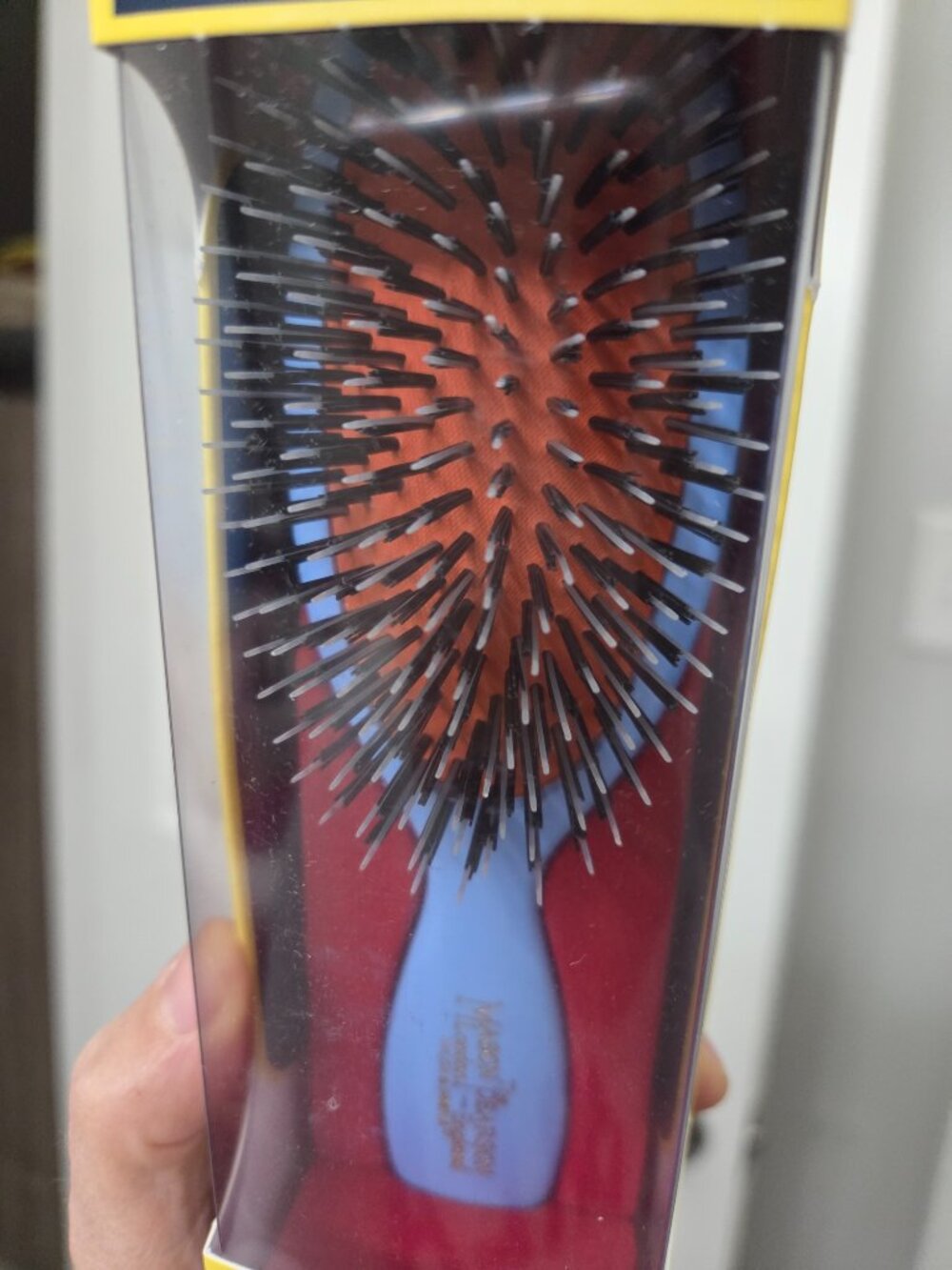 NEW BABY BLUE Mason Pearson Pocket Bristle & Nylon Hairbrush BN4